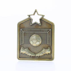 Shield Medal Soccer 60mm Gold