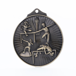 Embossed Athletics Medal 52mm Gold