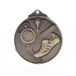 Embossed Track Medal 52mm Gold