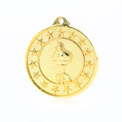 Victory Starry Medal Gold 50mm