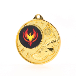 Athletics Logo Starry Medal 50mm - Gold