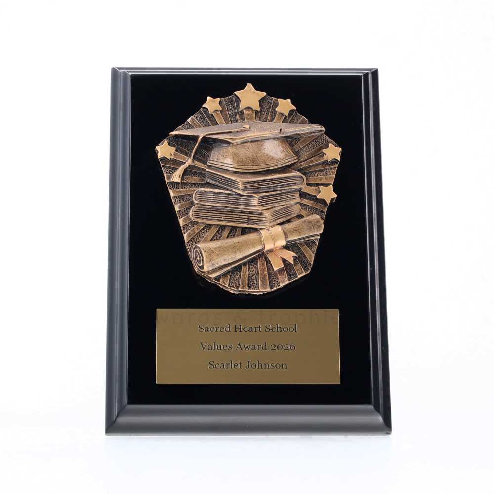 Cosmos Academic Black Plaque 150mm