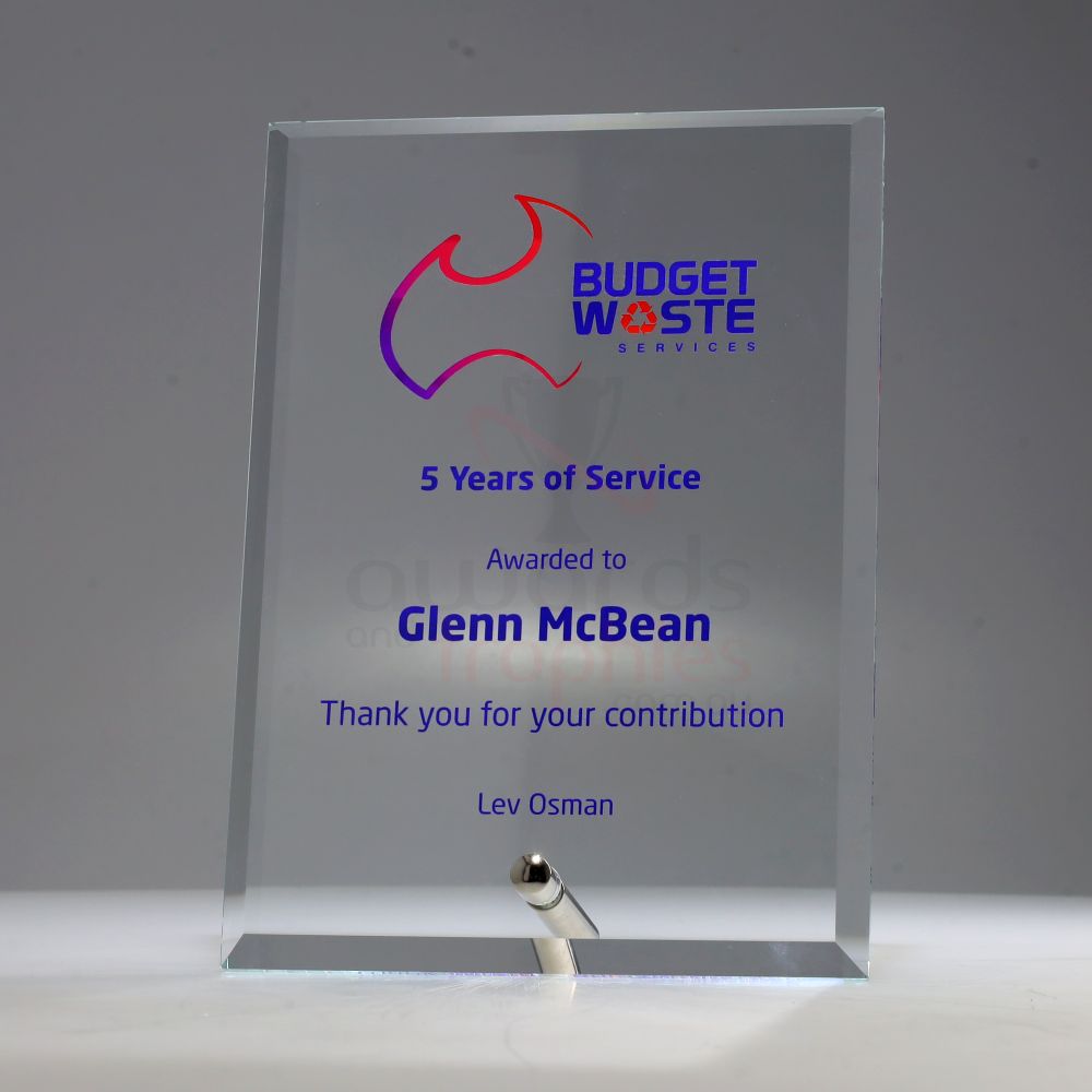 Clear Glass Rectangle 180mm