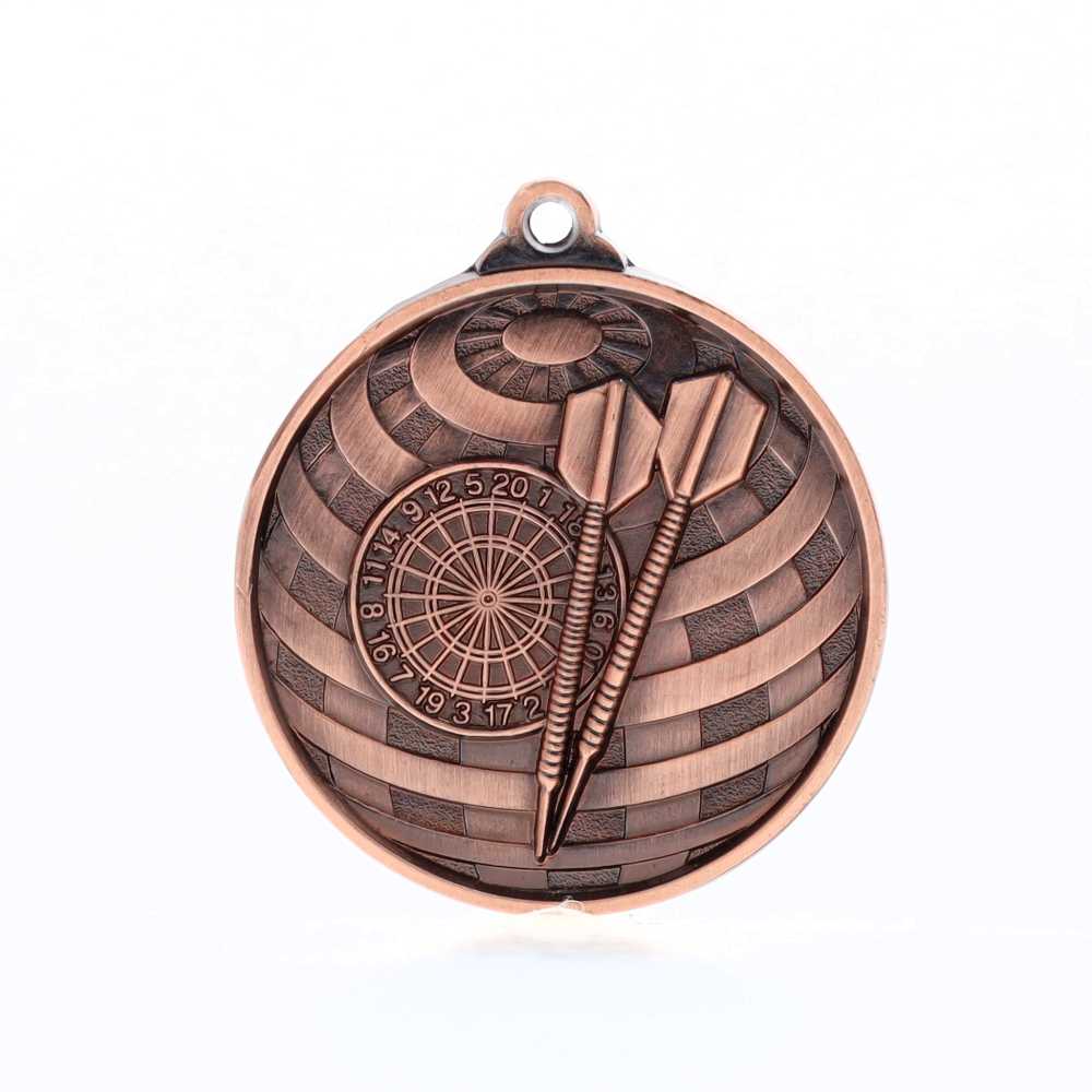 Global Darts Medal 50mm Bronze 