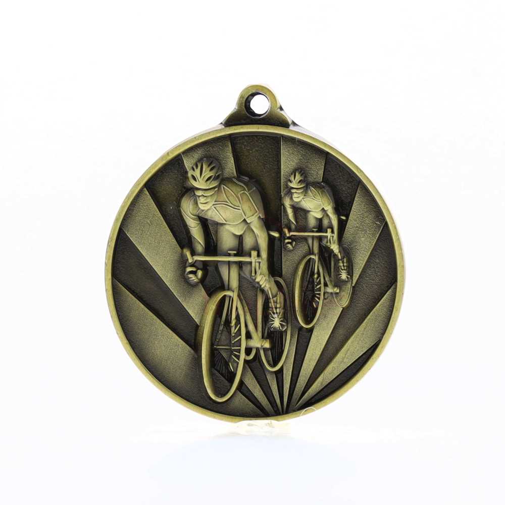 Sunrise Cycling Medal 50mm Gold