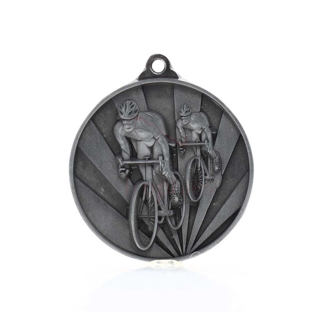 Sunrise Cycling Medal 50mm Silver