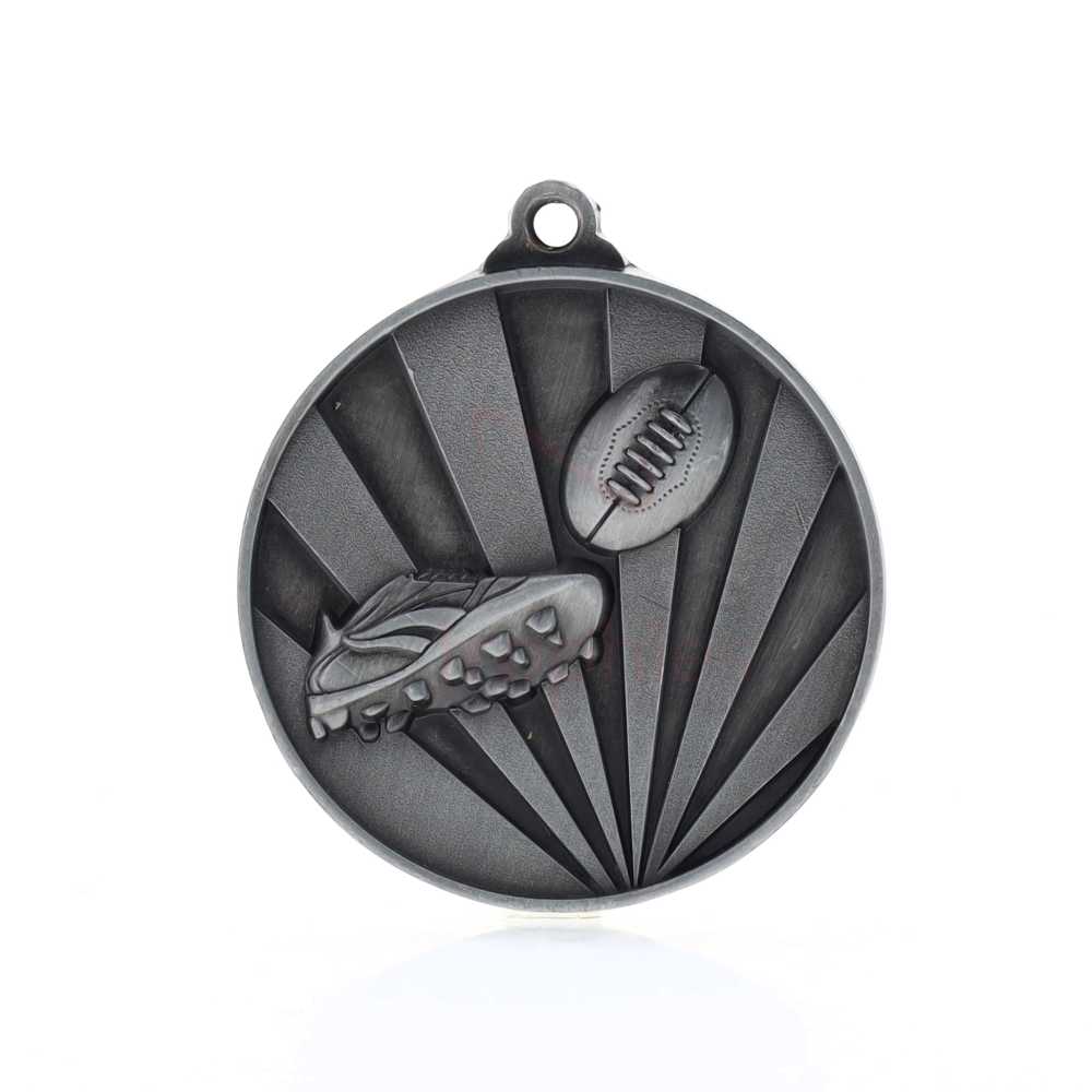 Sunrise AFL Medal 50mm Silver