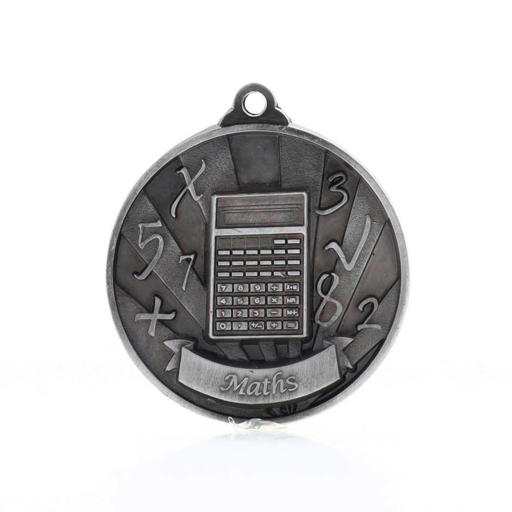 Sunrise Maths Medal 50mm Silver