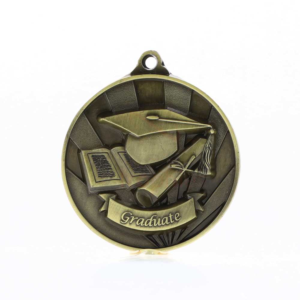 Sunrise Graduate Medal 50mm Gold
