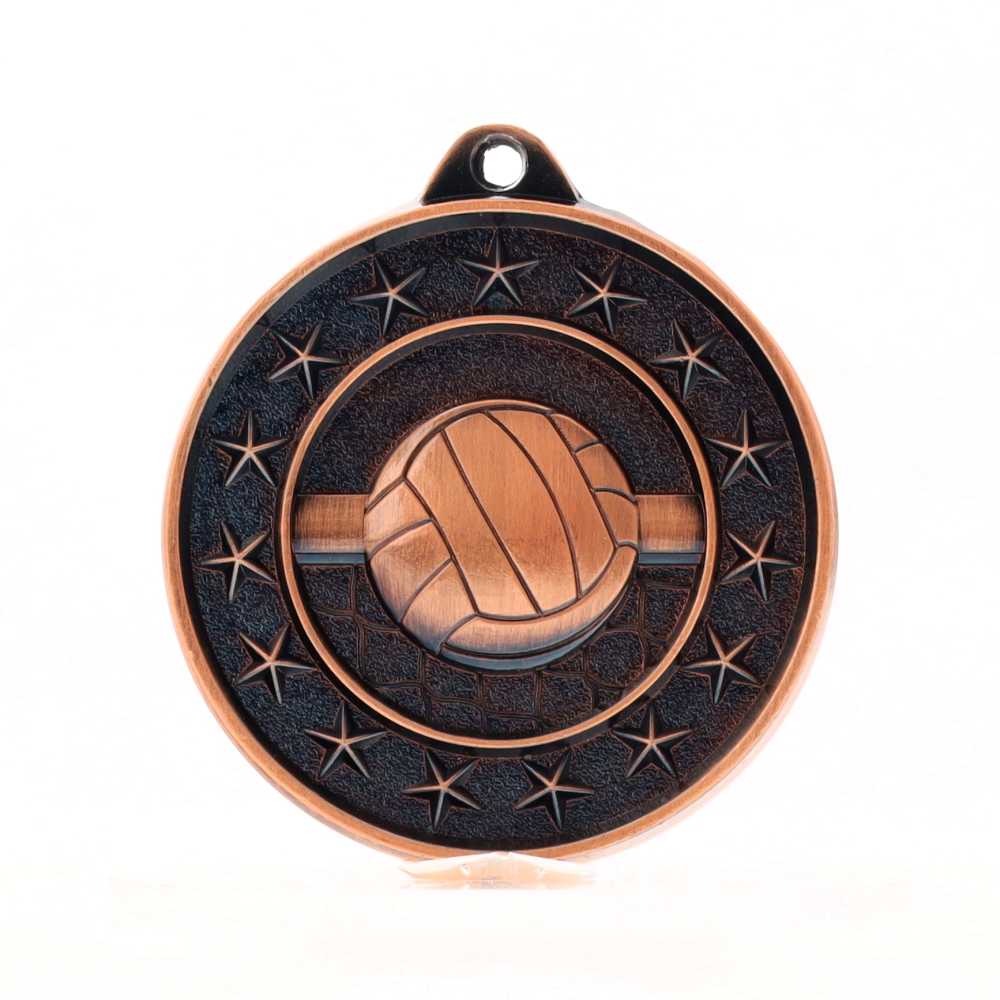 Volleyball Starry Medal Bronze 50mm