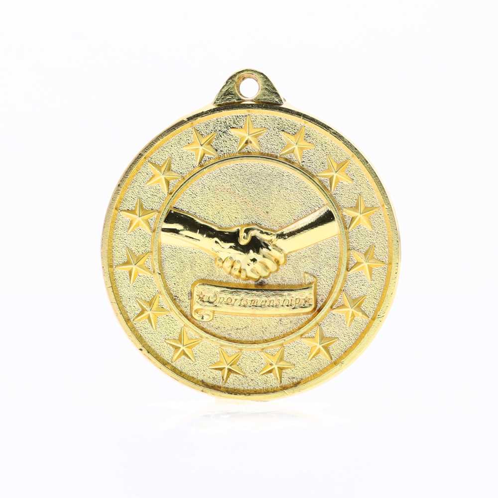 Sportsmanship Starry Medal Gold 50mm