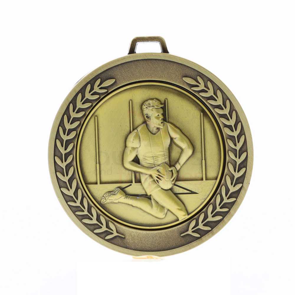 Heavyweight AFL Male Medal 70mm Gold