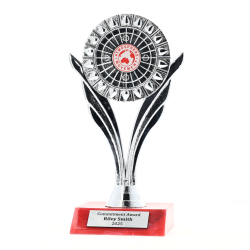 Personalised Leaf 185mm - Red