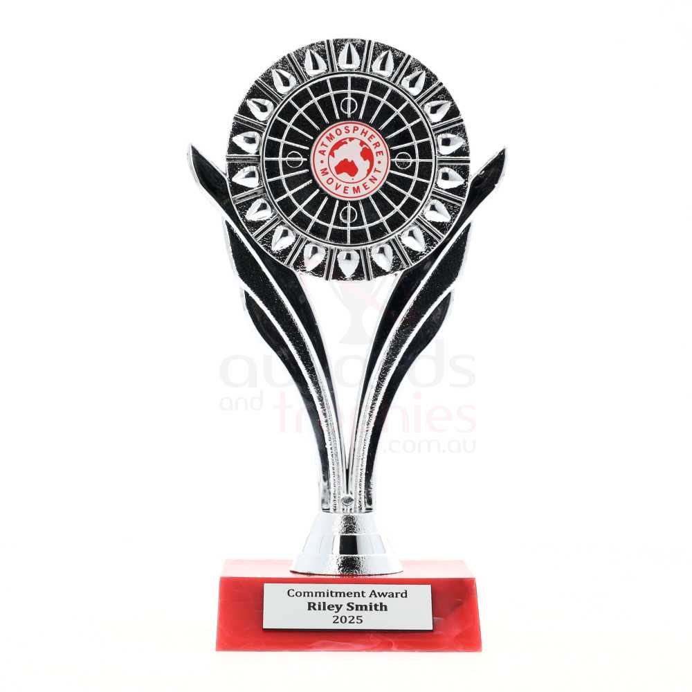 Personalised Leaf 185mm - Red