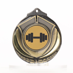 Two Tone Gold Medal 50mm - Fitness