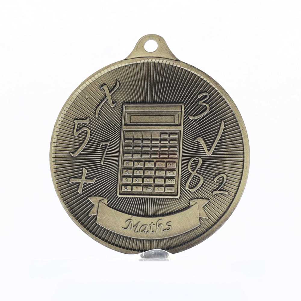 Universal Medal Gold 50mm - Maths