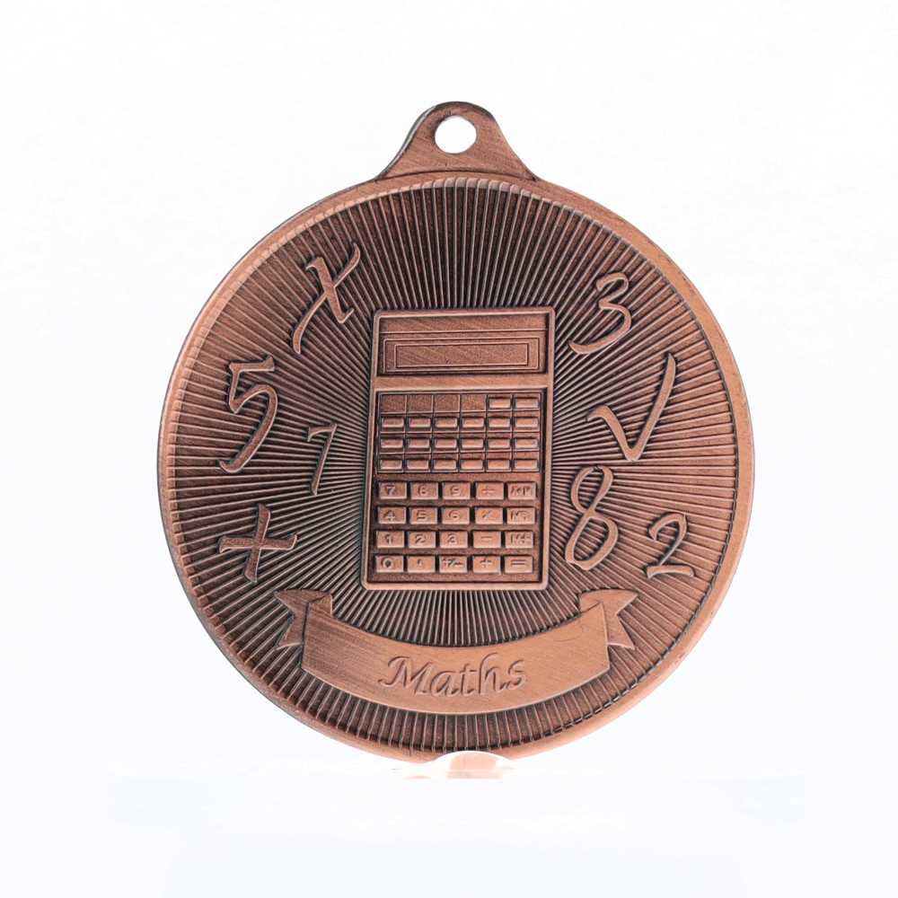 Universal Medal Bronze 50mm - Maths