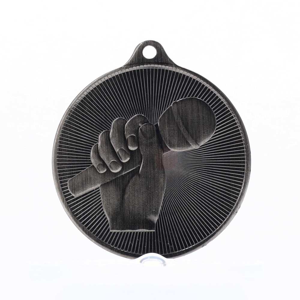 Universal Medal Silver 50mm - Microphone