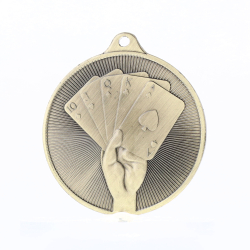 Universal Medal Gold 50mm - Poker