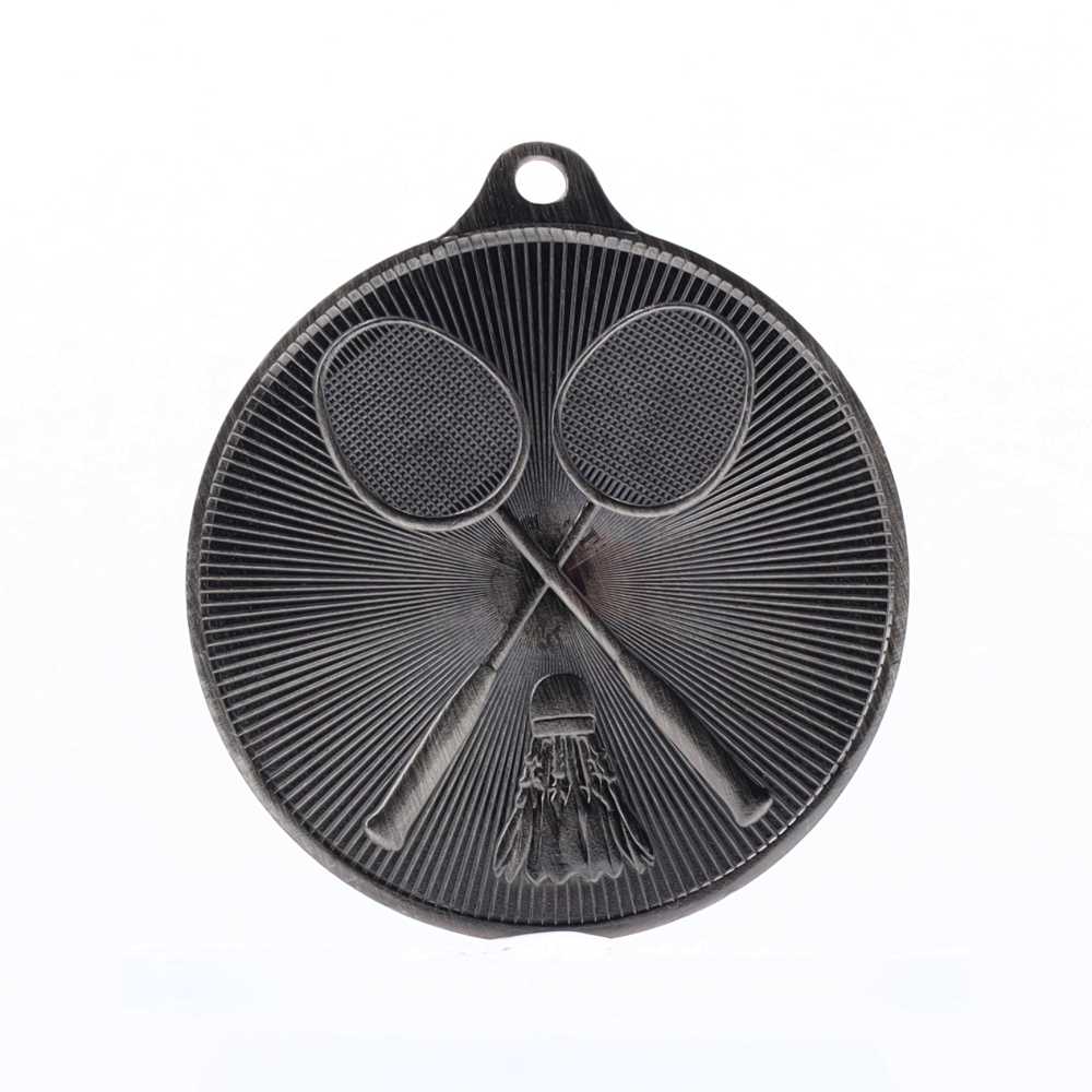 Universal Medal Silver 50mm - Badminton