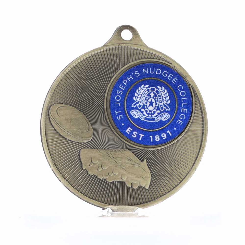 Universal Logo Medal Gold 50mm - Rugby