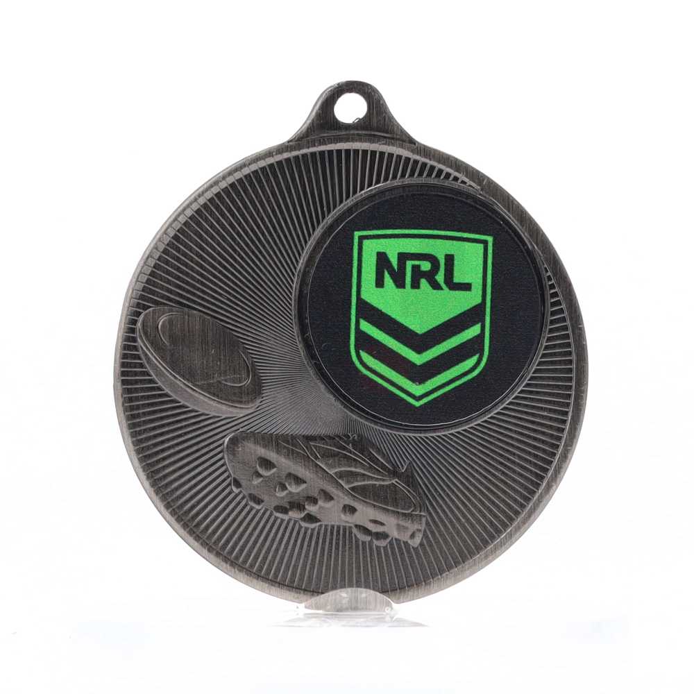 Universal Logo Medal Silver 50mm - Rugby