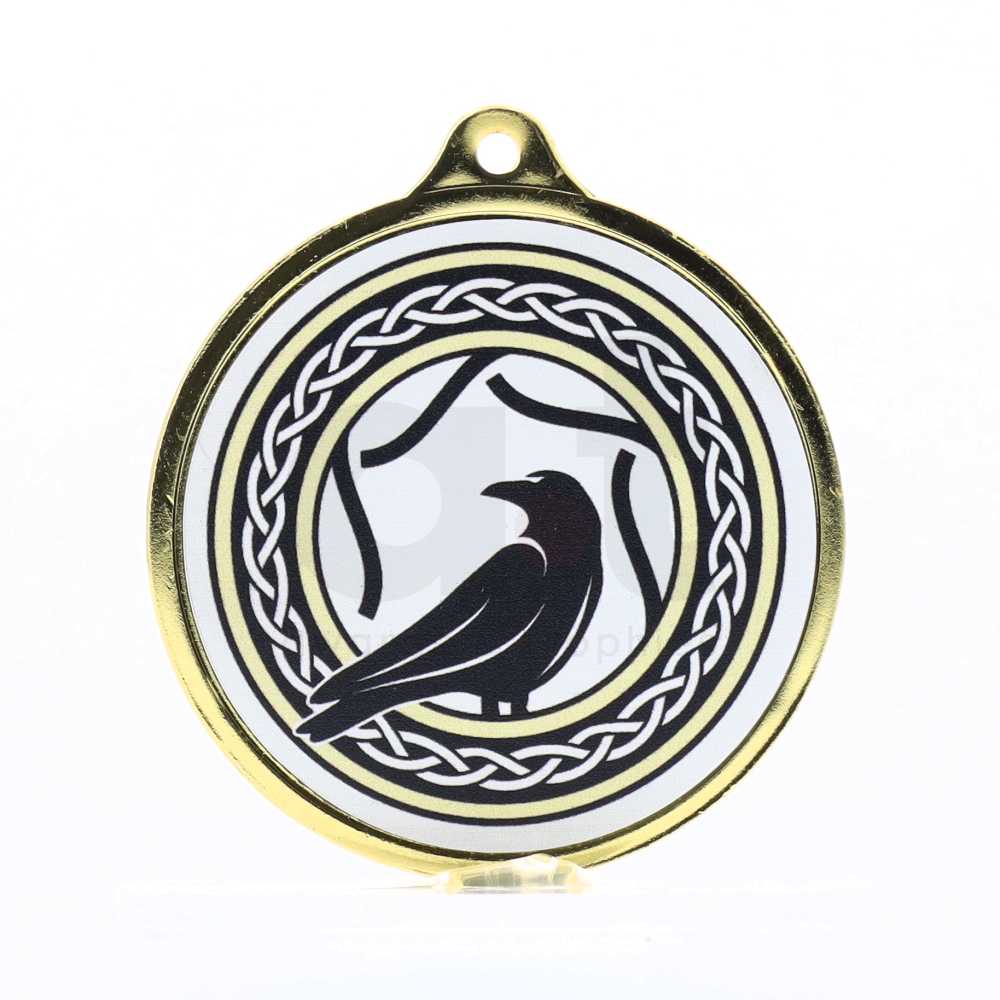Identity Personalised Medal 55mm - Shiny Gold