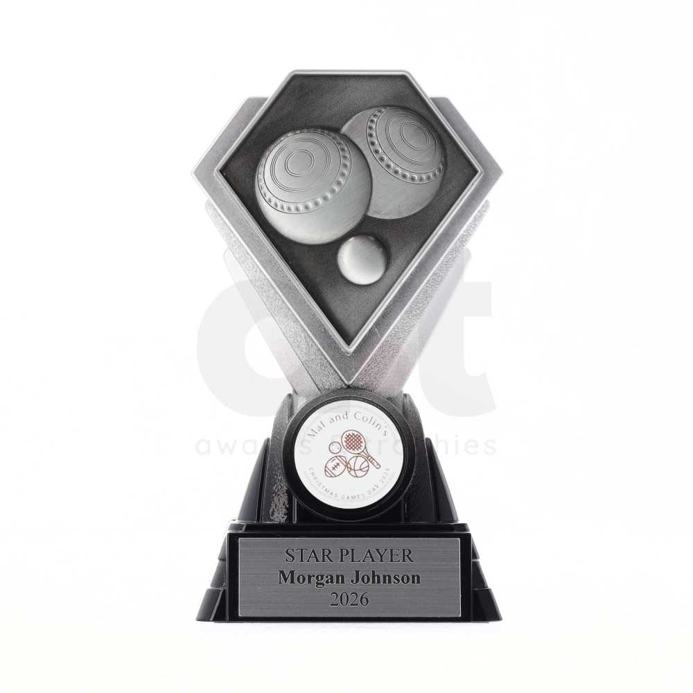 Diamond Trophy 125mm - Lawn Bowls