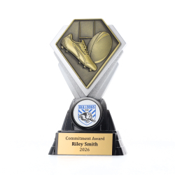 Diamond Trophy 125mm - Rugby Gold