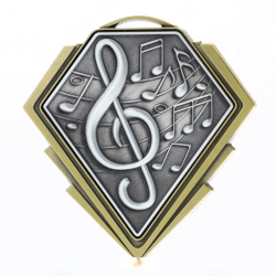 Diamond Medal Gold 80mm - Music