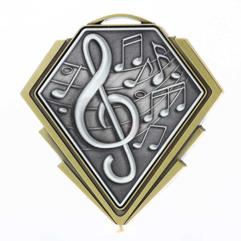 Diamond Medal Gold 80mm - Music