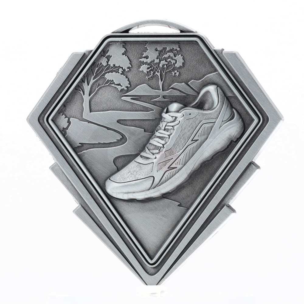 Diamond Medal Silver 80mm - Cross Country