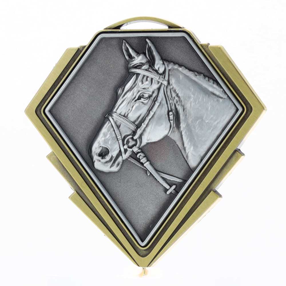 Diamond Medal Gold 80mm - Horse