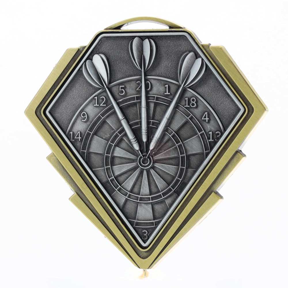 Diamond Medal Gold 80mm - Darts