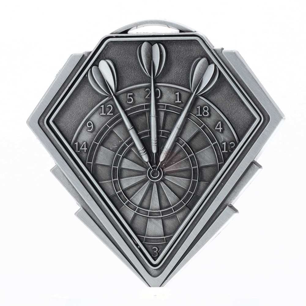 Diamond Medal Silver 80mm - Darts
