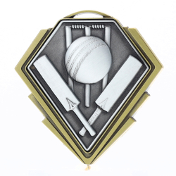 Diamond Medal Gold 80mm - Cricket