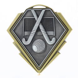 Diamond Medal Gold 80mm - Hockey