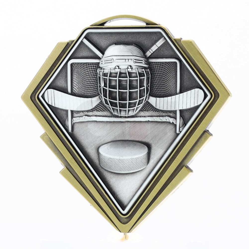 Diamond Medal Gold 80mm - Ice Hockey