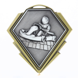 Diamond Medal Gold 80mm - Go Kart