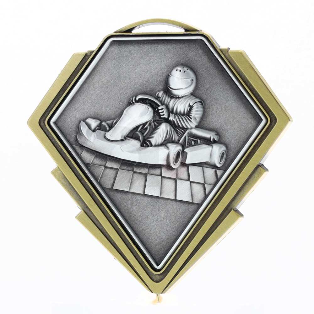 Diamond Medal Gold 80mm - Go Kart
