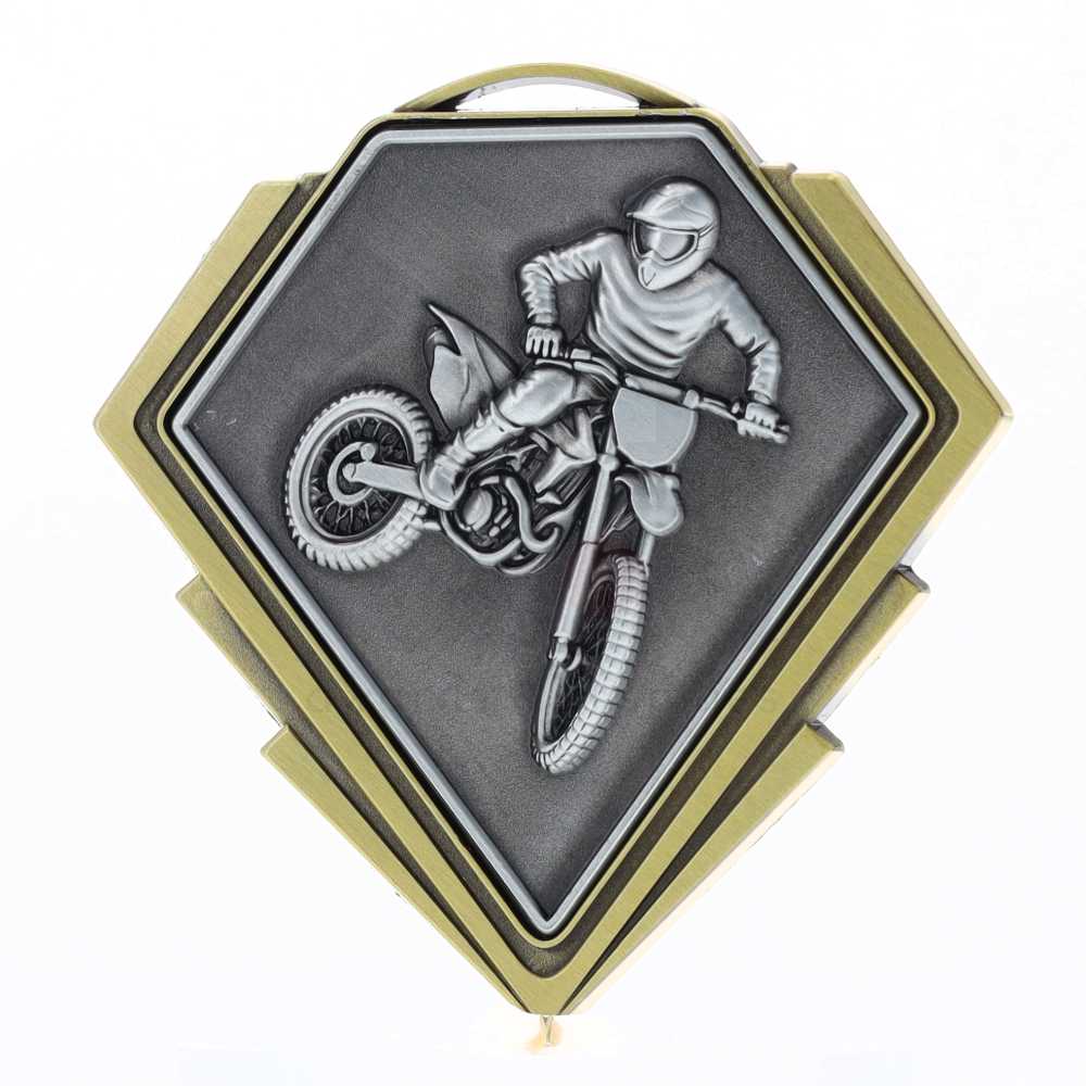 Diamond Medal Gold 80mm - Motocross
