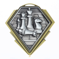 Diamond Medal Gold 80mm - Chess