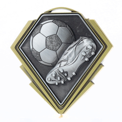 Diamond Medal Gold 80mm - Football